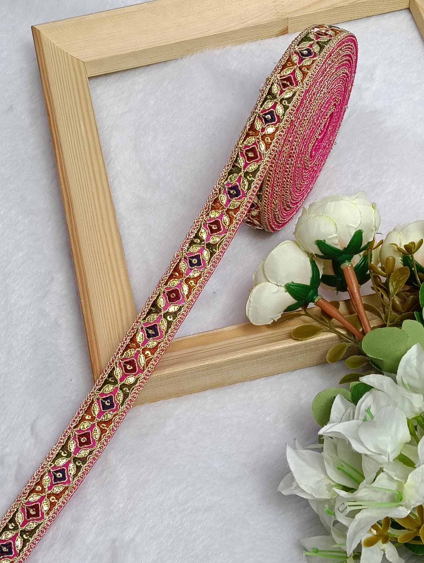 Embroidery Lace Jari Border JA14702