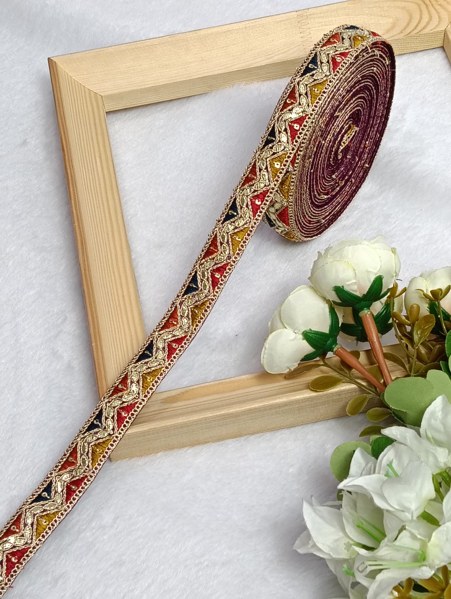 Embroidery Lace Jari Border JA14701