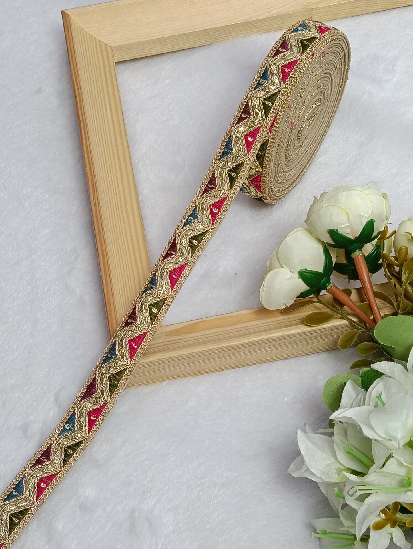 Embroidery Lace Jari Border JA14701