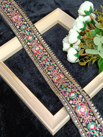 Embroidery Lace Jari Border JA7620