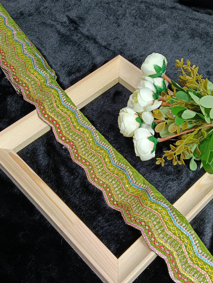 Embroidery Lace Jari Border JA8453