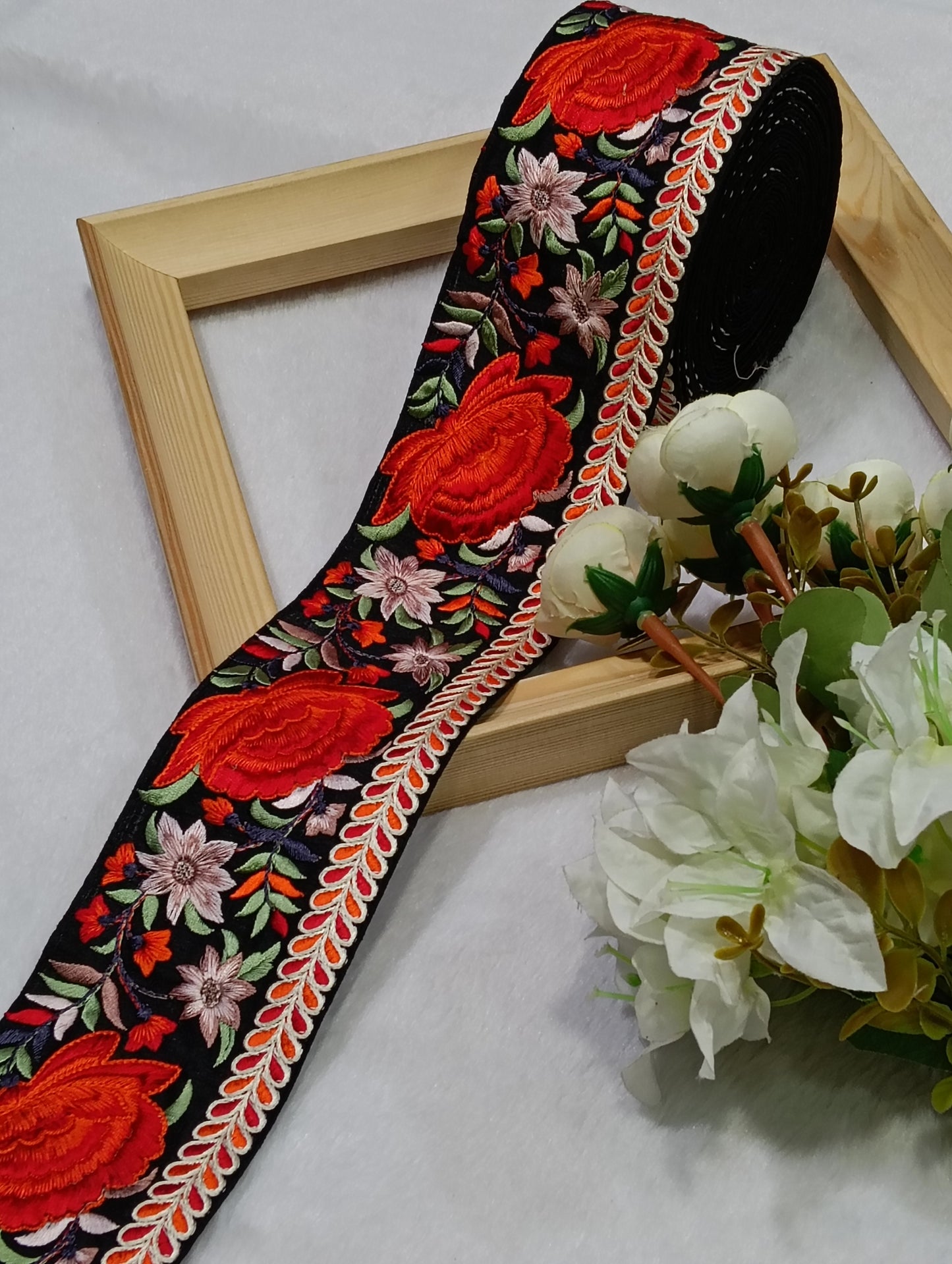 Embroidery Lace Jari Border JA14727