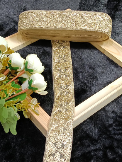 Embroidery Lace Jari Border JA14317