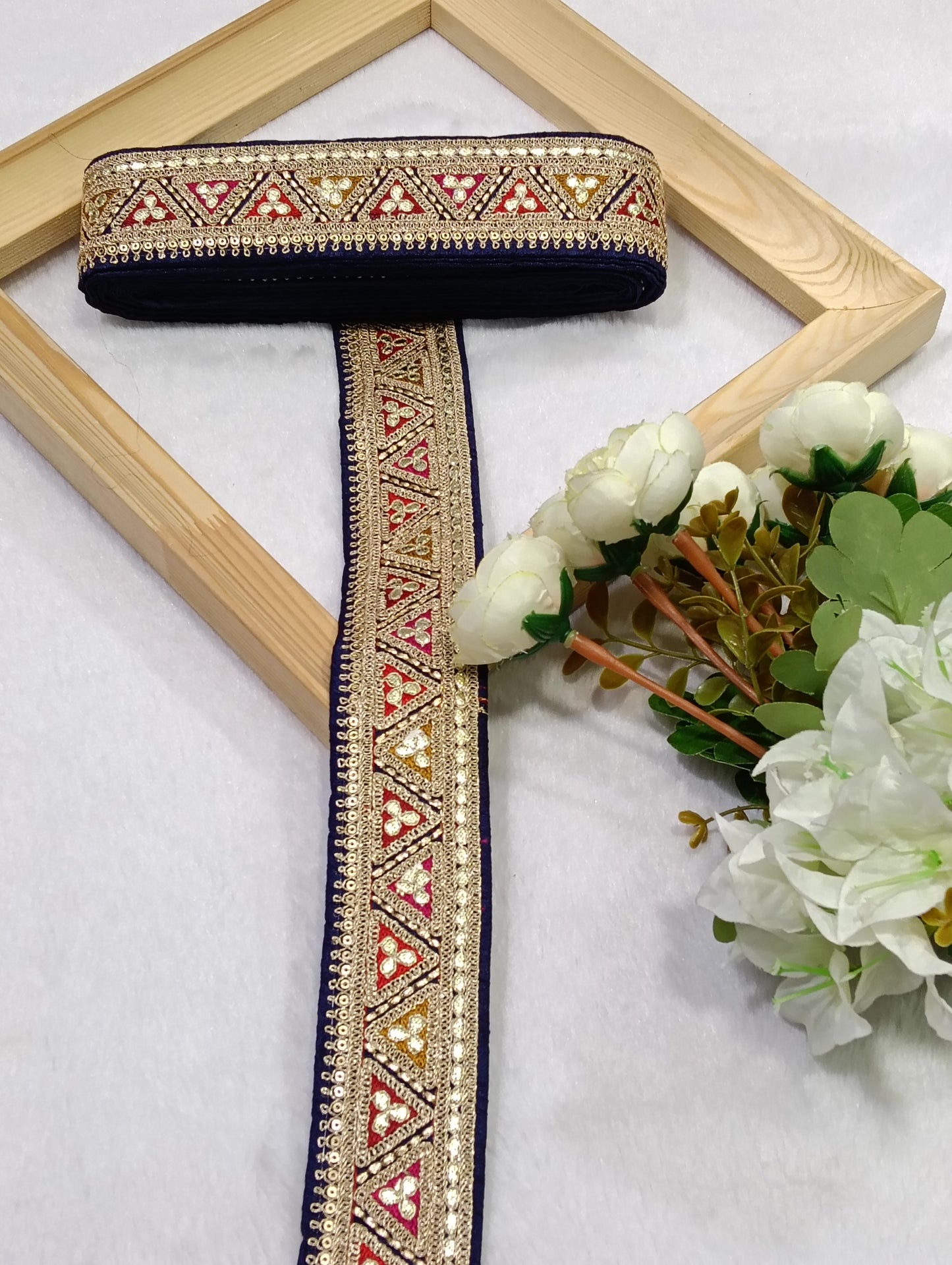 Embroidery Lace Jari Border JA14712