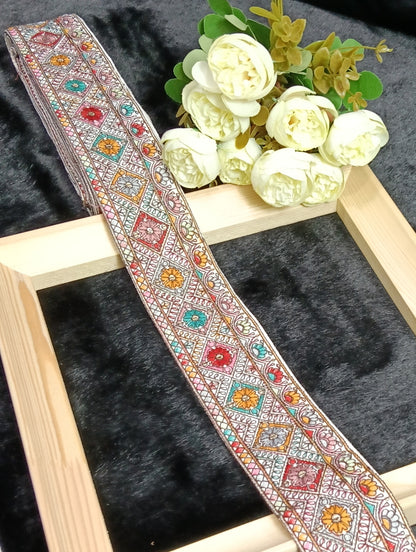 Embroidery Lace Jari Border JA13953