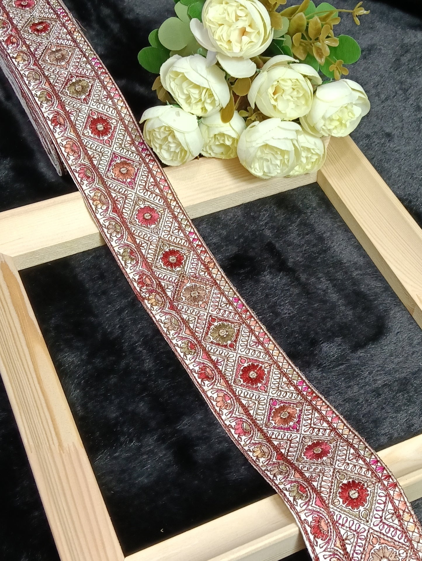 Embroidery Lace Jari Border JA13953