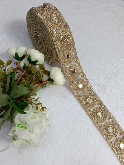 Authentic Mirror-Work Lace — Vibrant Festive Styling ha6536