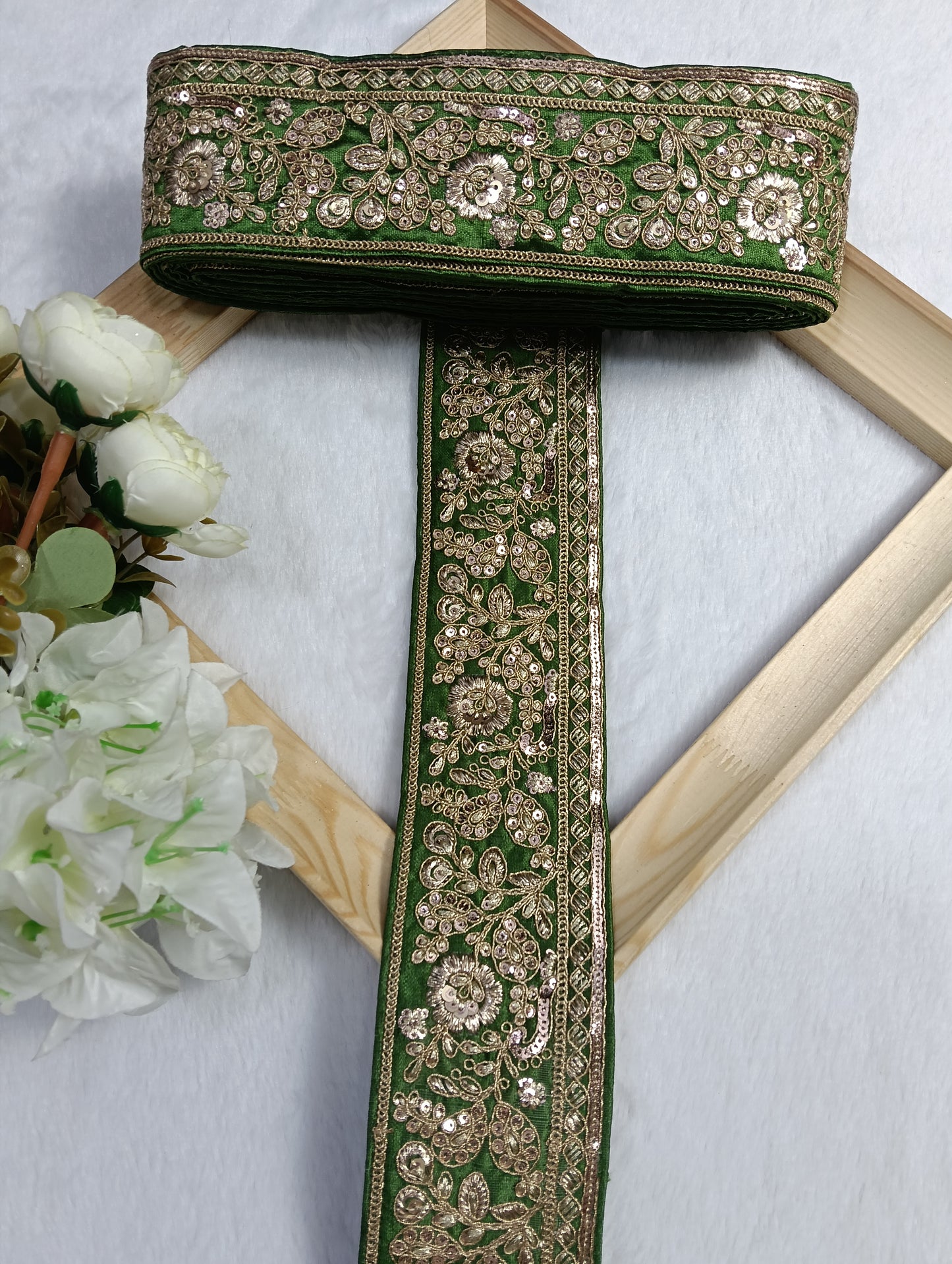 Embroidery Lace Jari Border JA14335