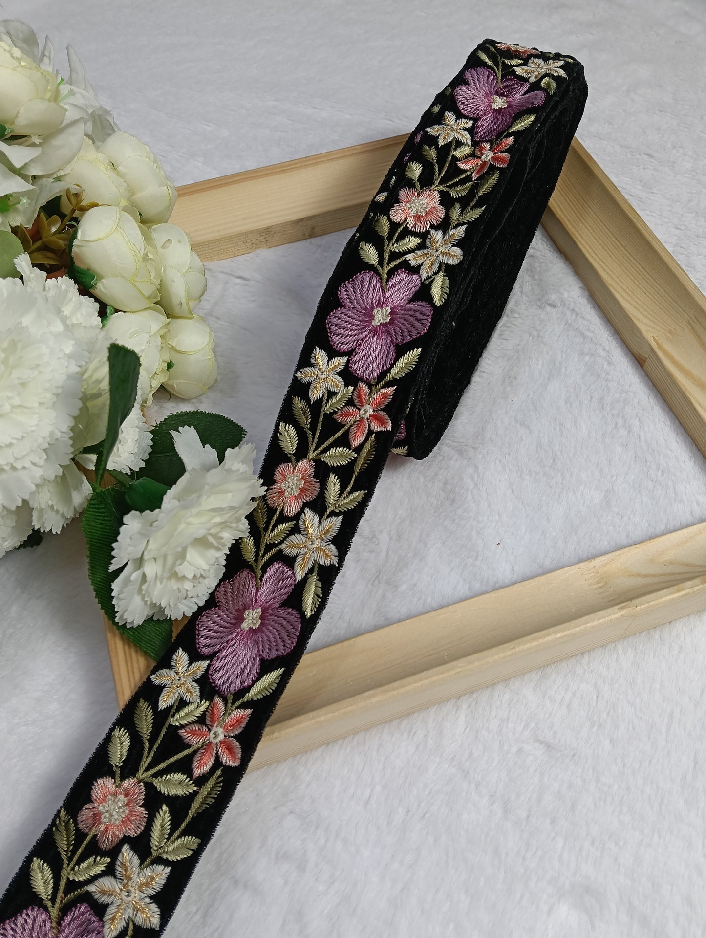 Embroidery Lace Jari Border JA14506