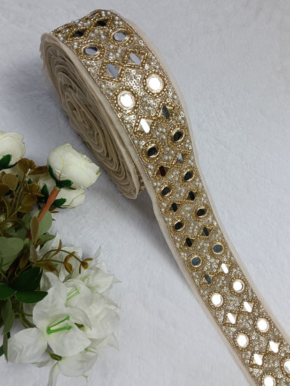 Authentic Mirror-Work Lace — Vibrant Festive Styling ha6511