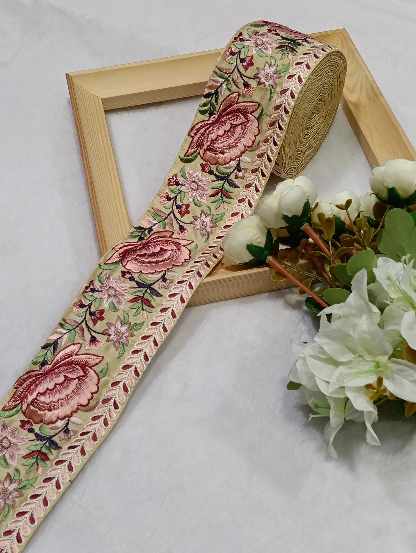 Embroidery Lace Jari Border JA14727