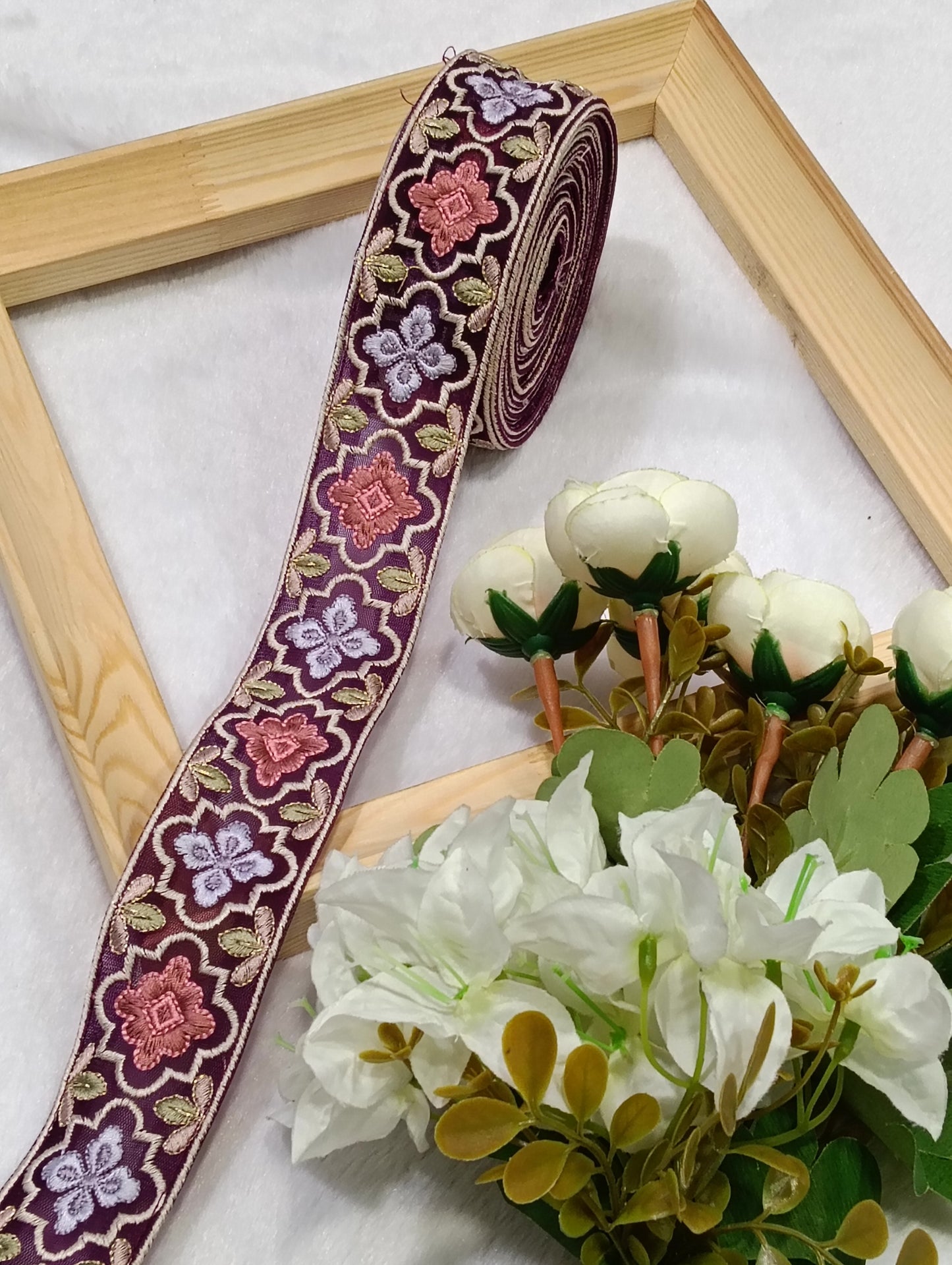 Embroidery Lace Jari Border JA14722