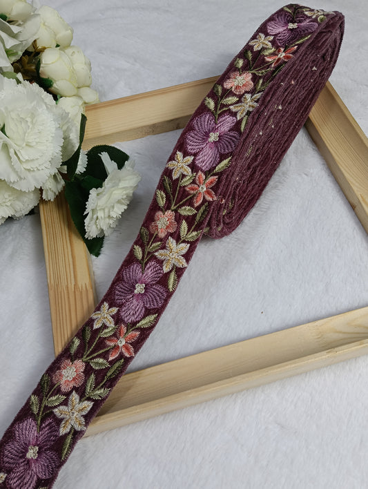 Embroidery Lace Jari Border JA14506