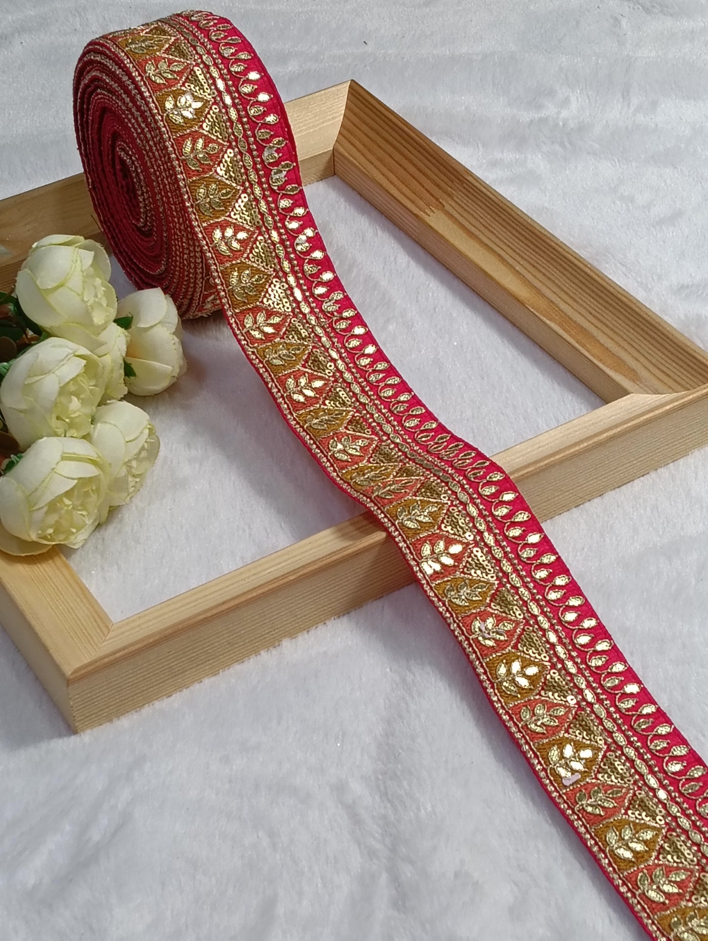 Embroidery Lace Jari Border JA14468