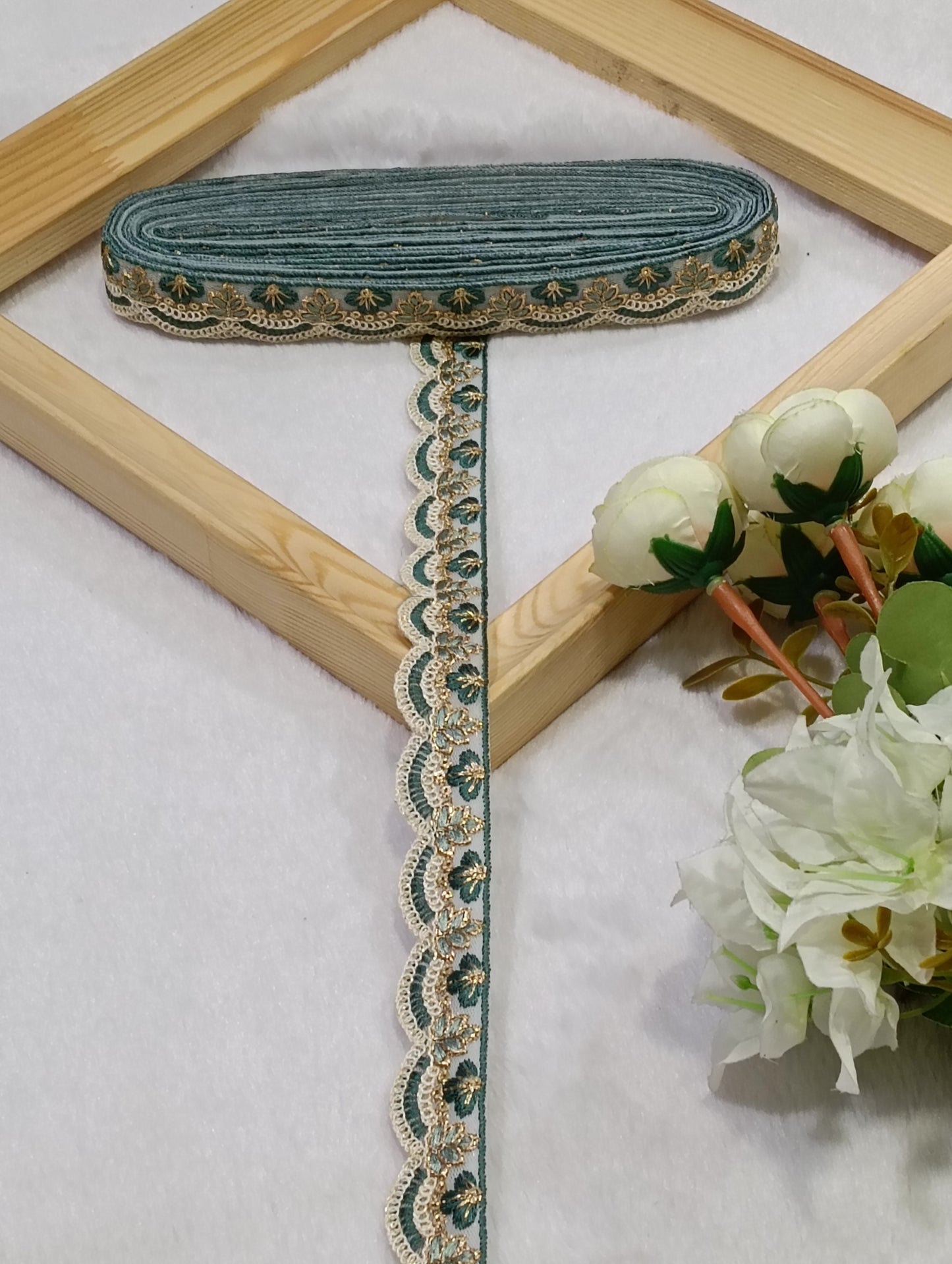 Embroidery Lace Jari Border JA14707