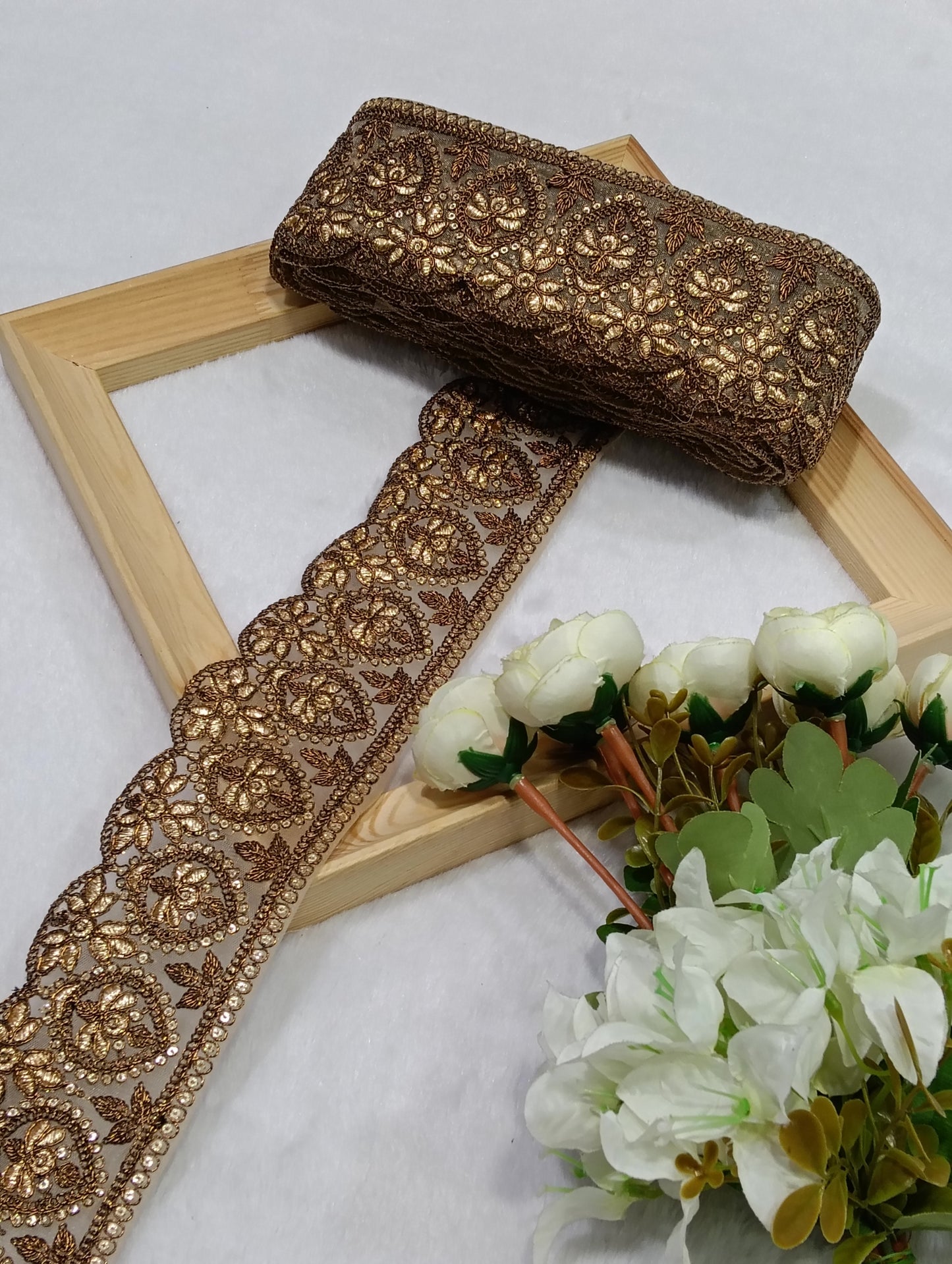 Embroidery Lace Jari Border JA14750