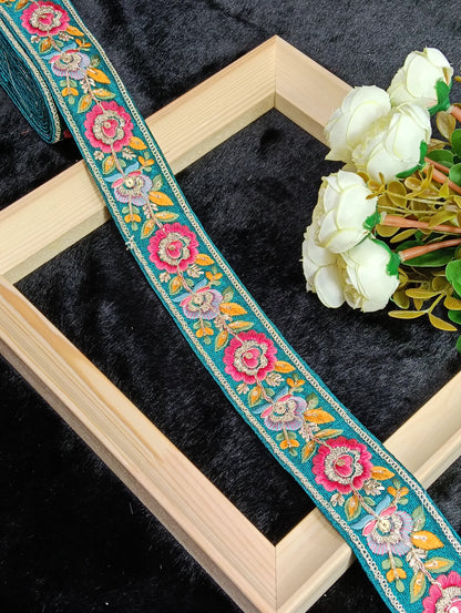 Embroidery Lace Jari Border JA10889