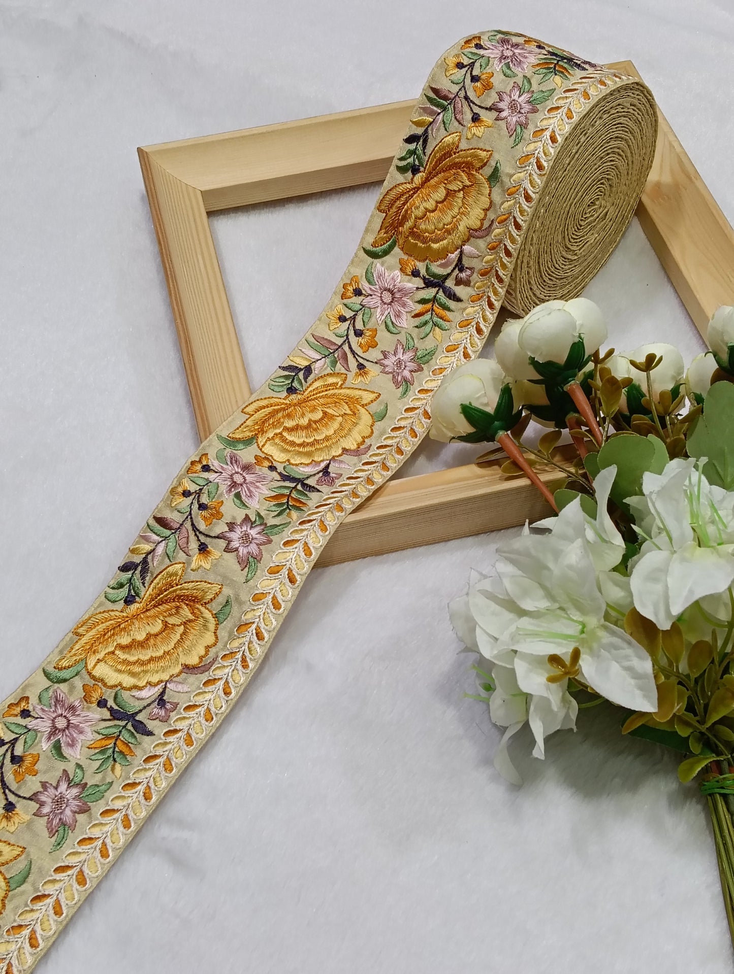 Embroidery Lace Jari Border JA14727