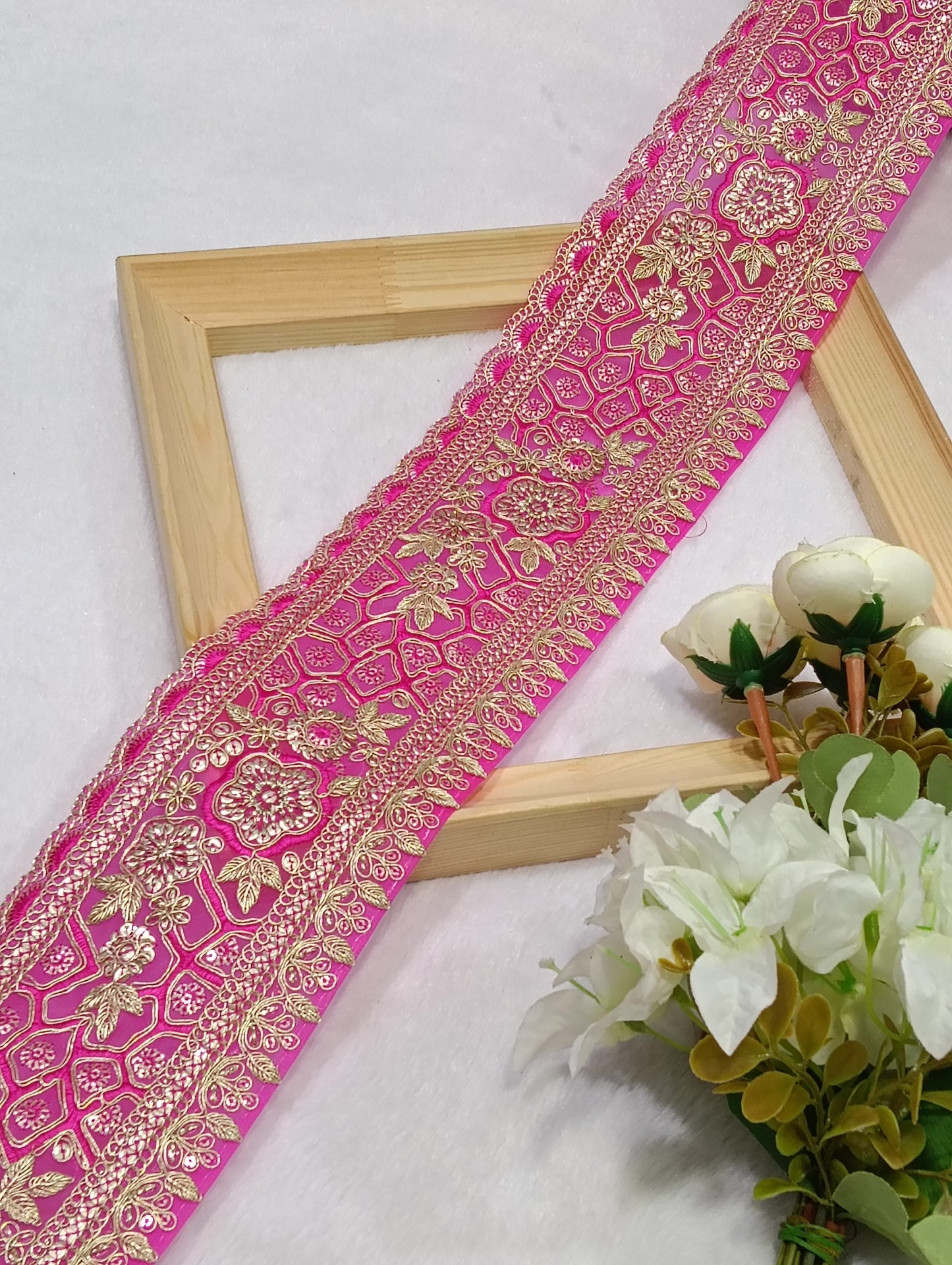 Embroidery Lace Jari Border JA14742