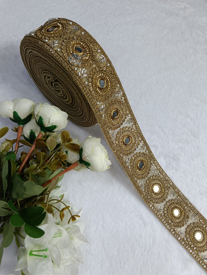 Authentic Mirror-Work Lace — Vibrant Festive Styling ha6536
