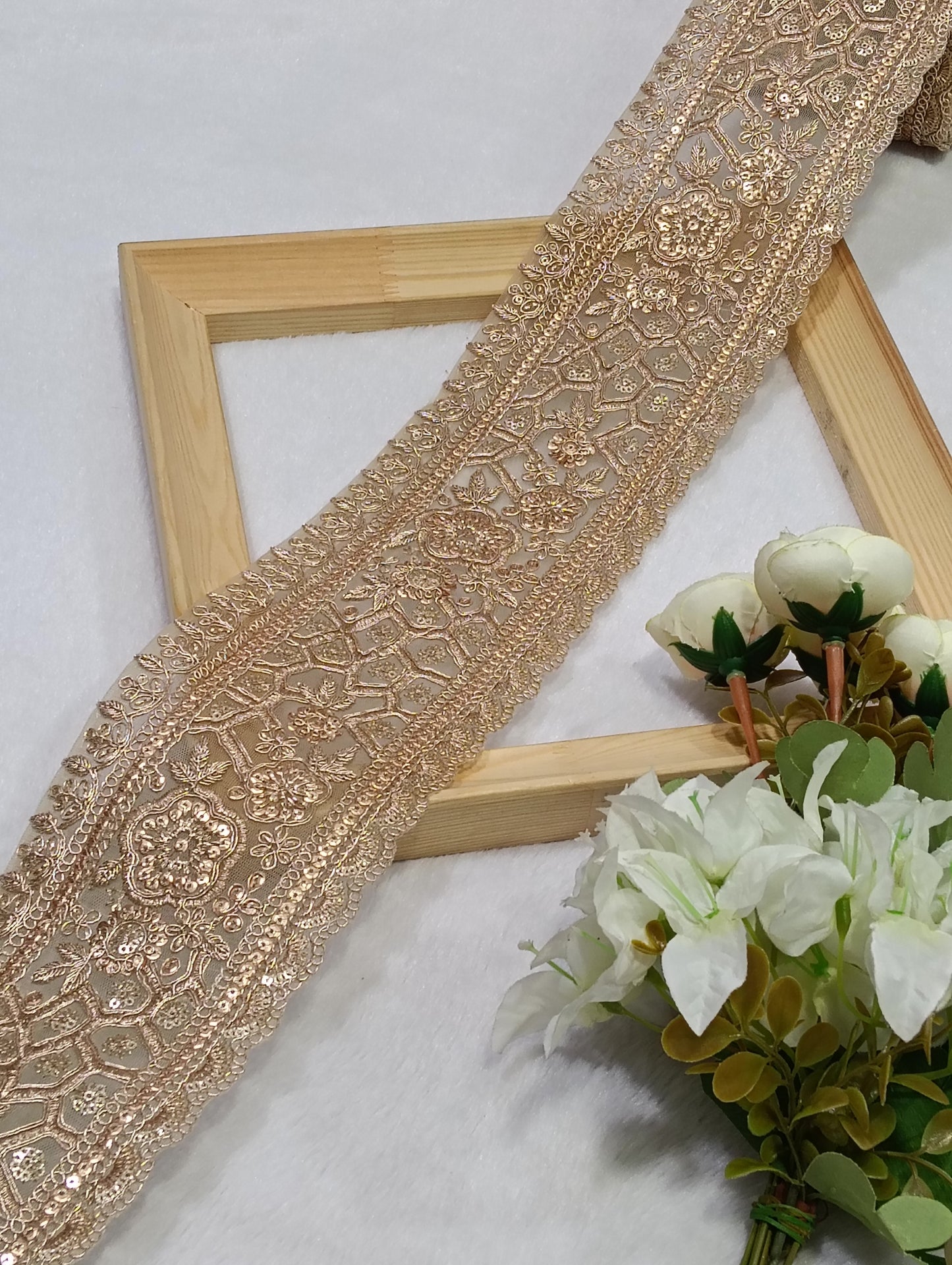 Embroidery Lace Jari Border JA14742