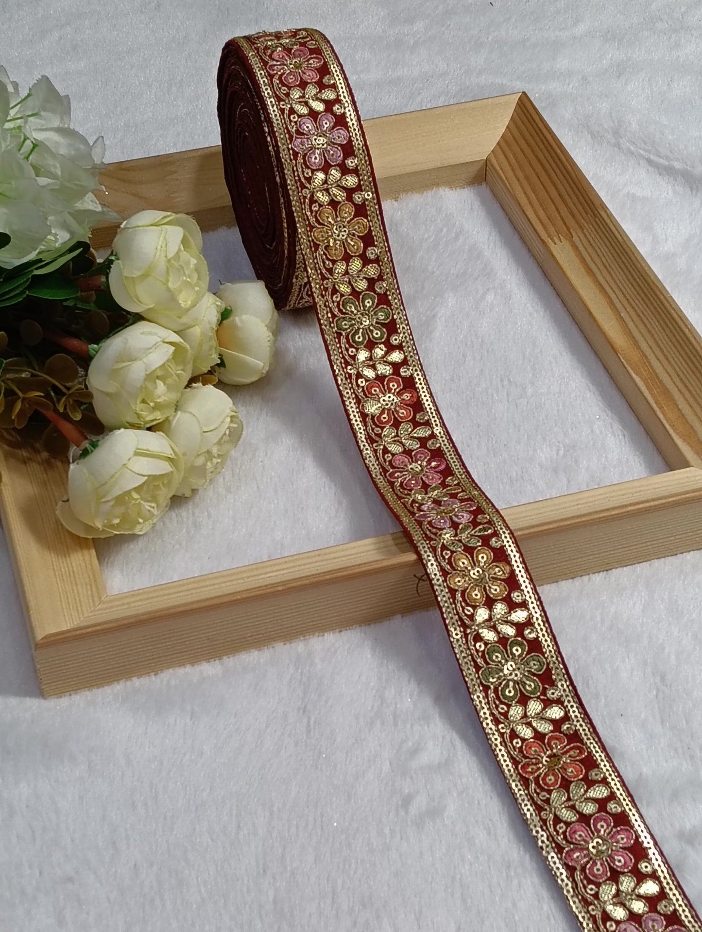 Embroidery Lace Jari Border JA14438