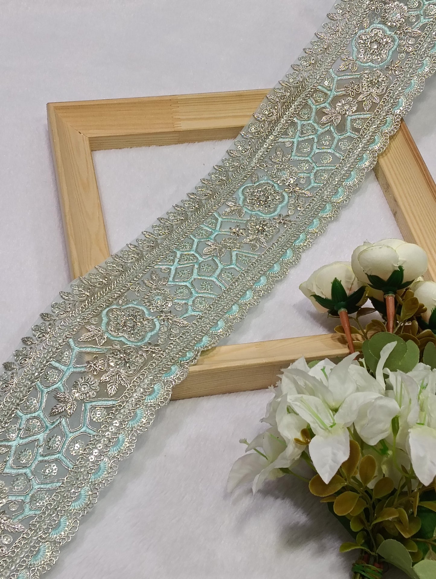 Embroidery Lace Jari Border JA14742