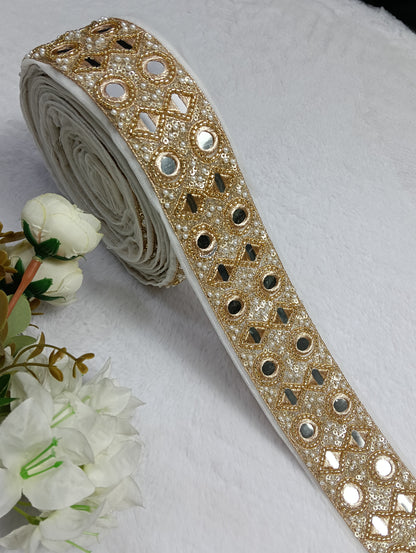 Authentic Mirror-Work Lace — Vibrant Festive Styling ha6511
