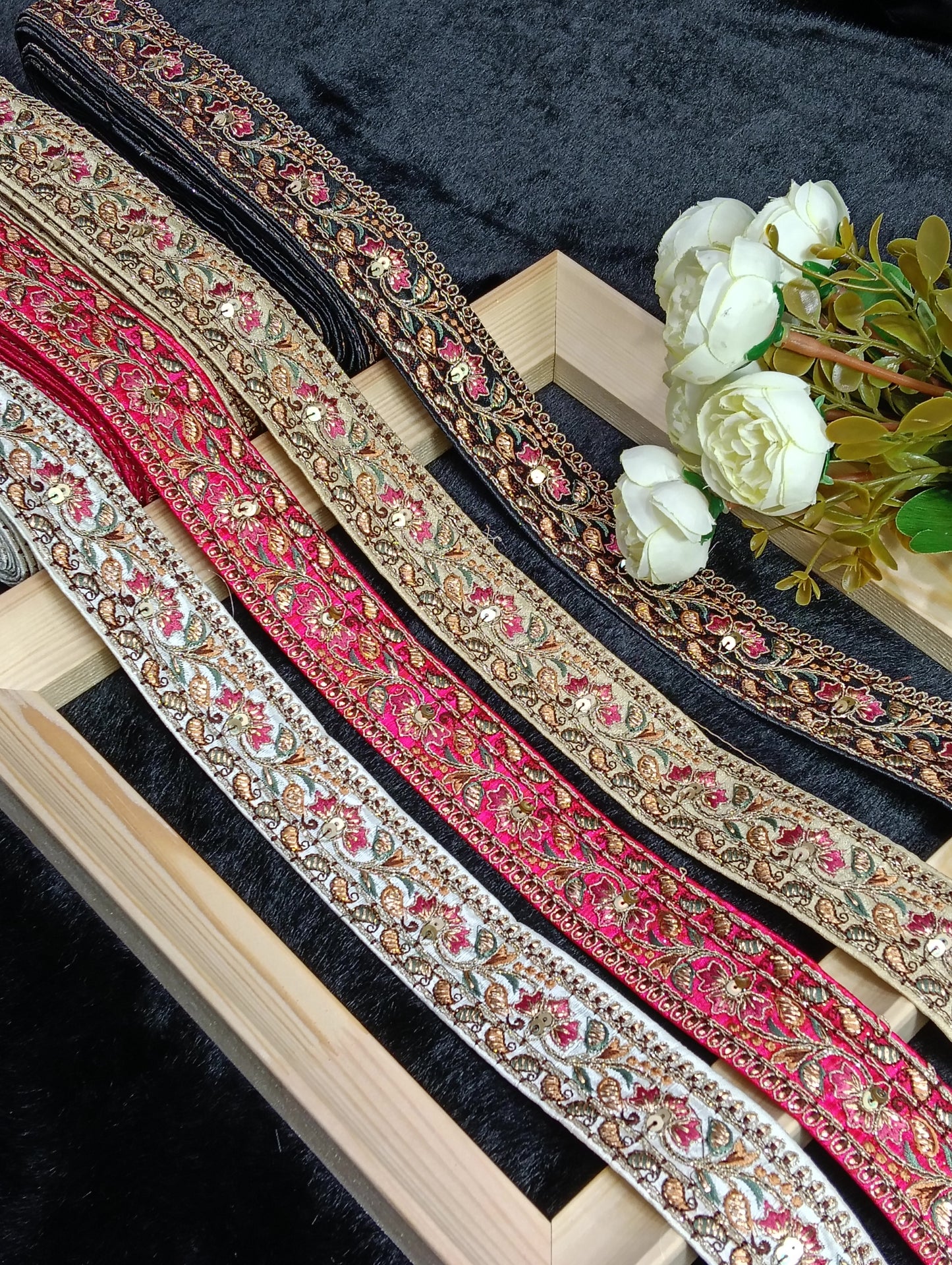 Embroidery Lace Jari Border JA13871