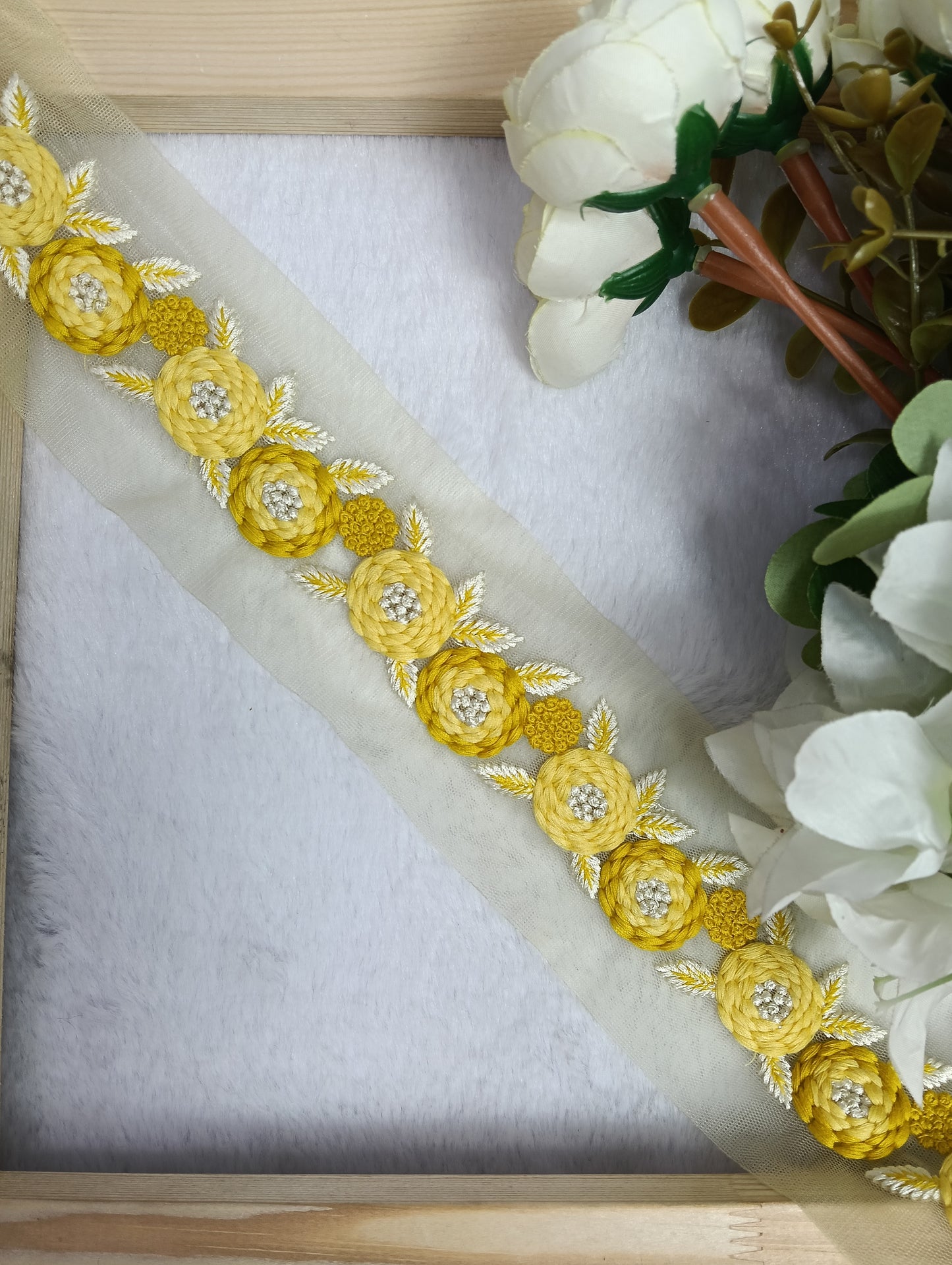Embroidery Lace Jari Border JA14695