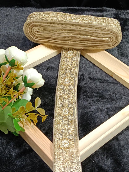 Embroidery Lace Jari Border JA14316