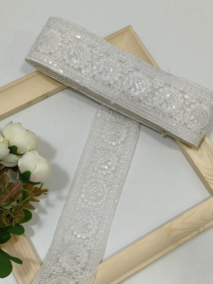 Embroidery Lace Coding Jari Border JA14059