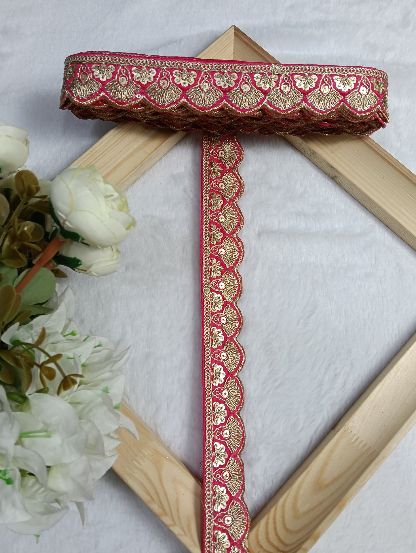 Embroidery Lace Jari Border JA14399