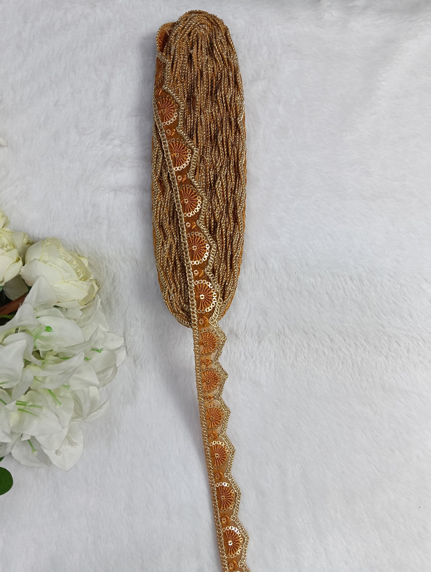 Embroidery Lace Jari Border JA14578