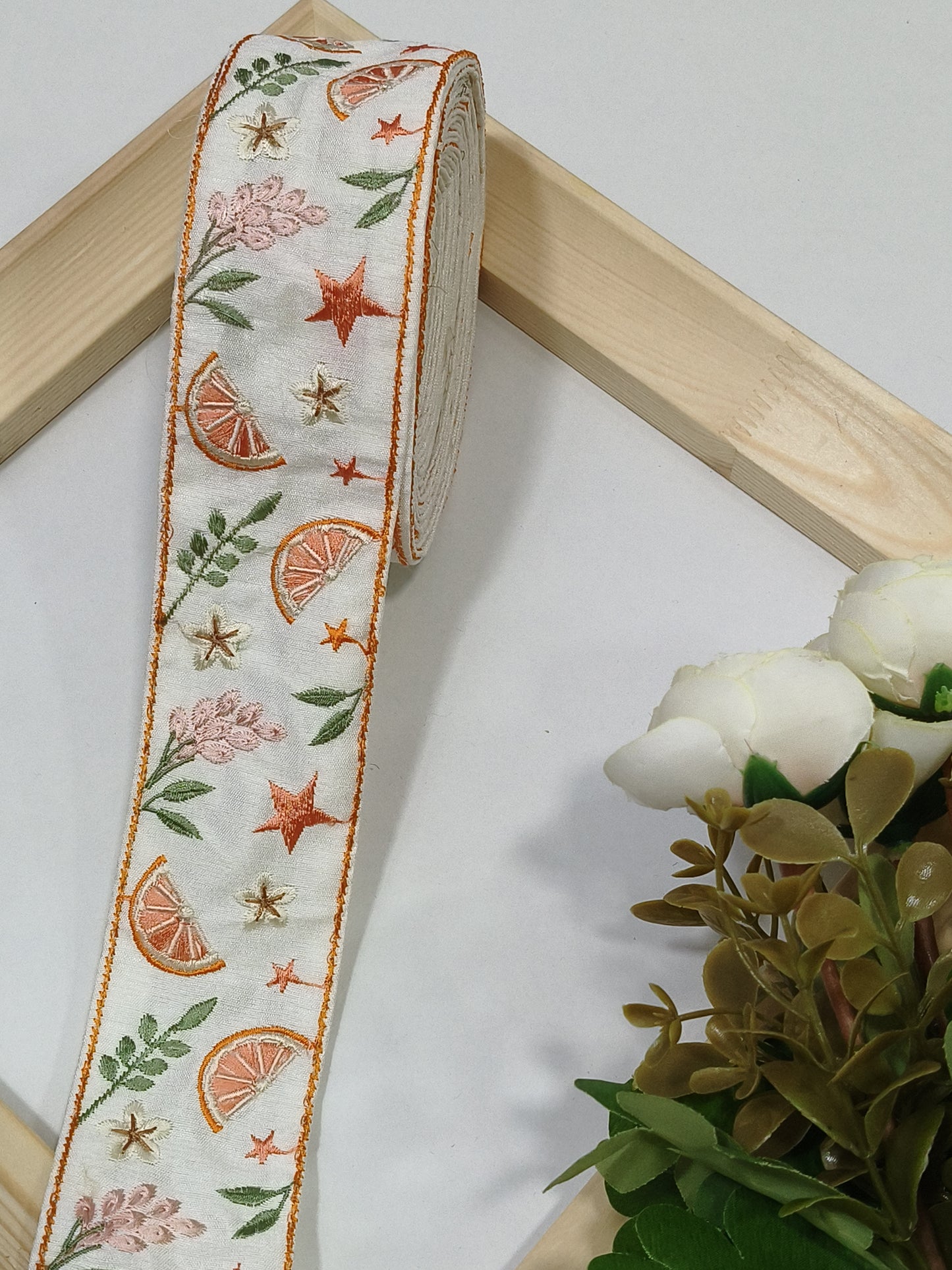 Embroidery Lace Jari Border JA14052