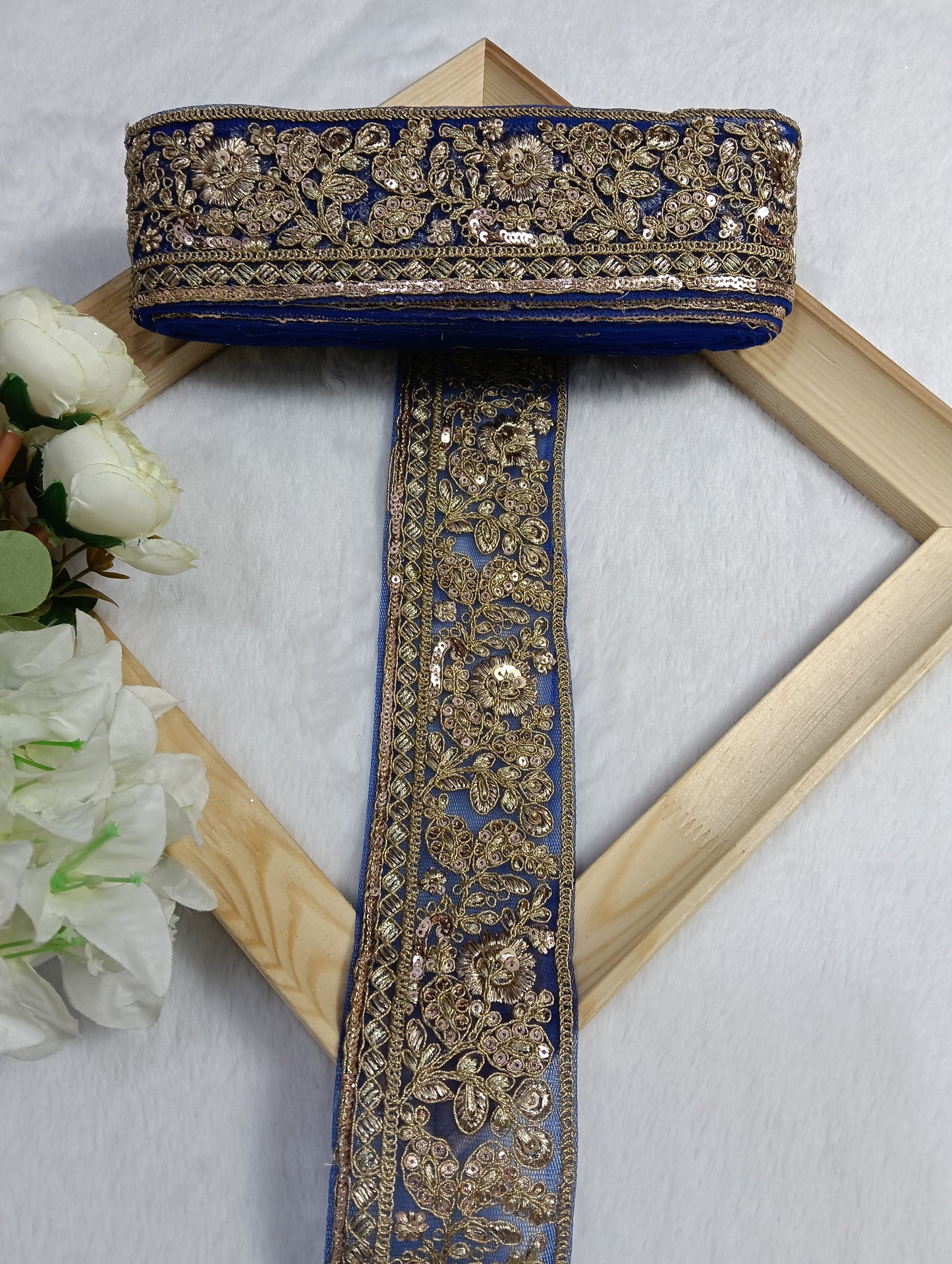 Embroidery Lace Jari Border JA14335