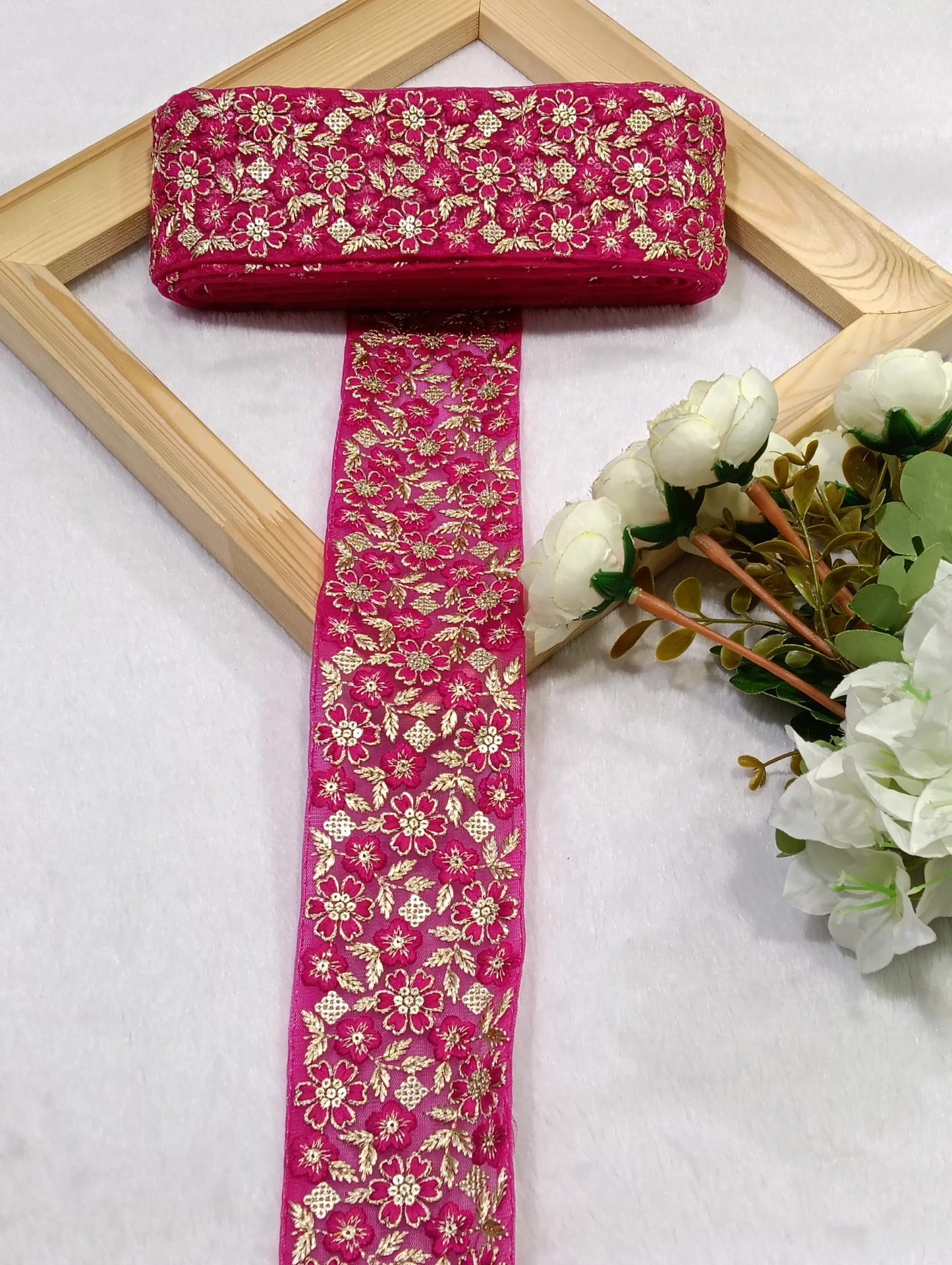 Embroidery Lace Jari Border JA14724