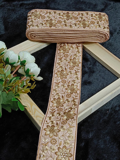 Embroidery Lace Jari Border JA14313