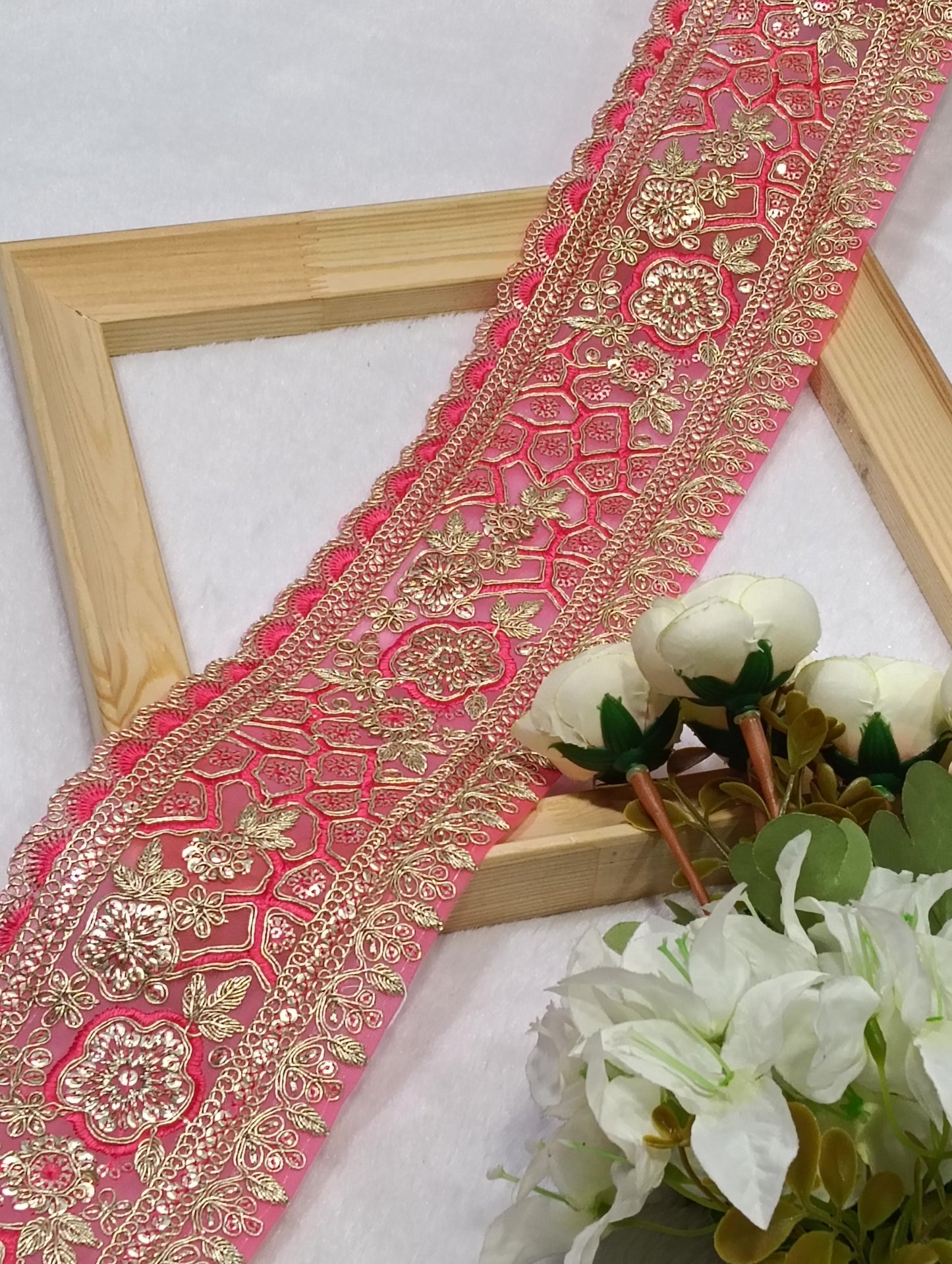 Embroidery Lace Jari Border JA14742