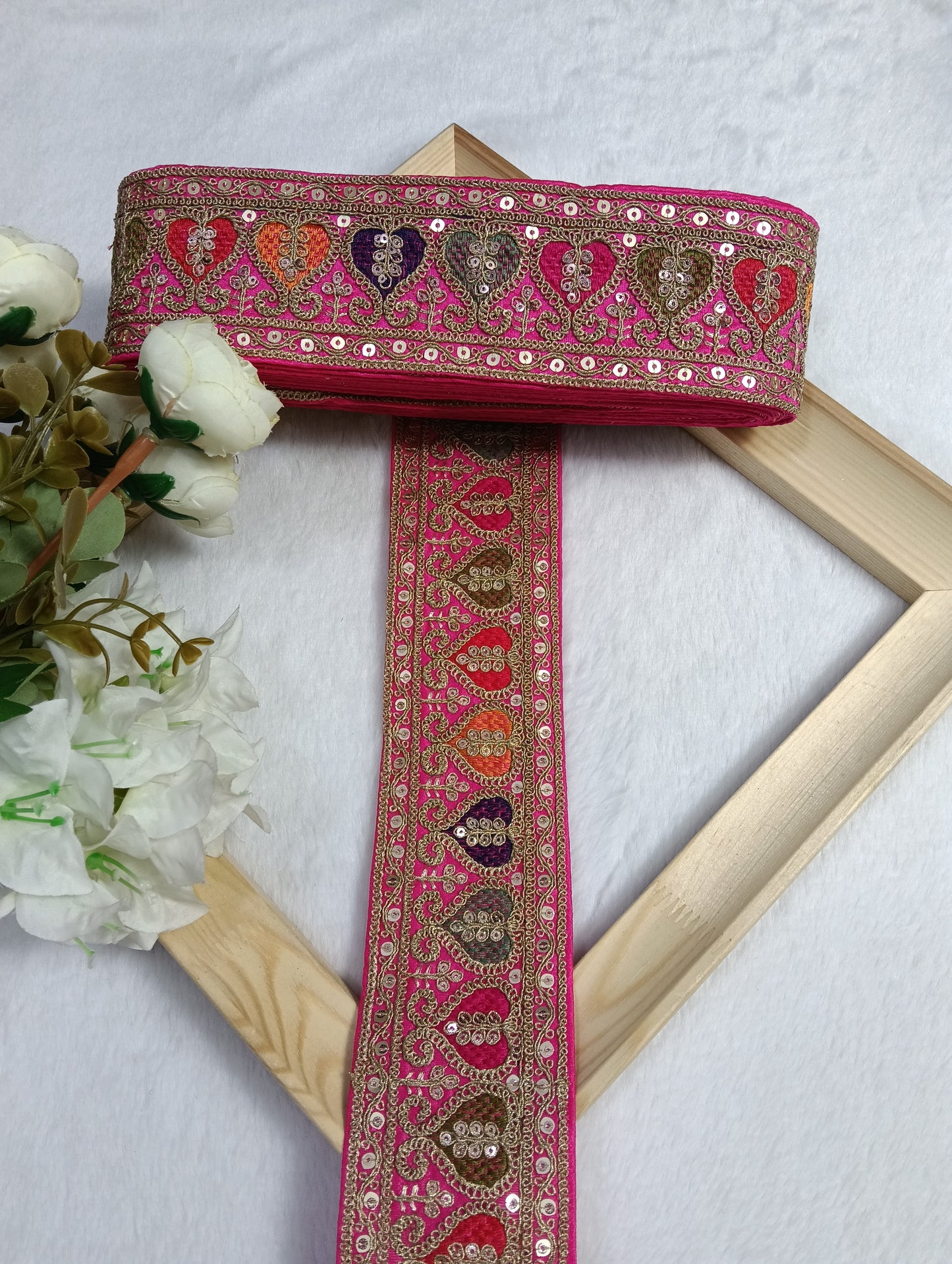 Embroidery Lace Jari Border JA14454