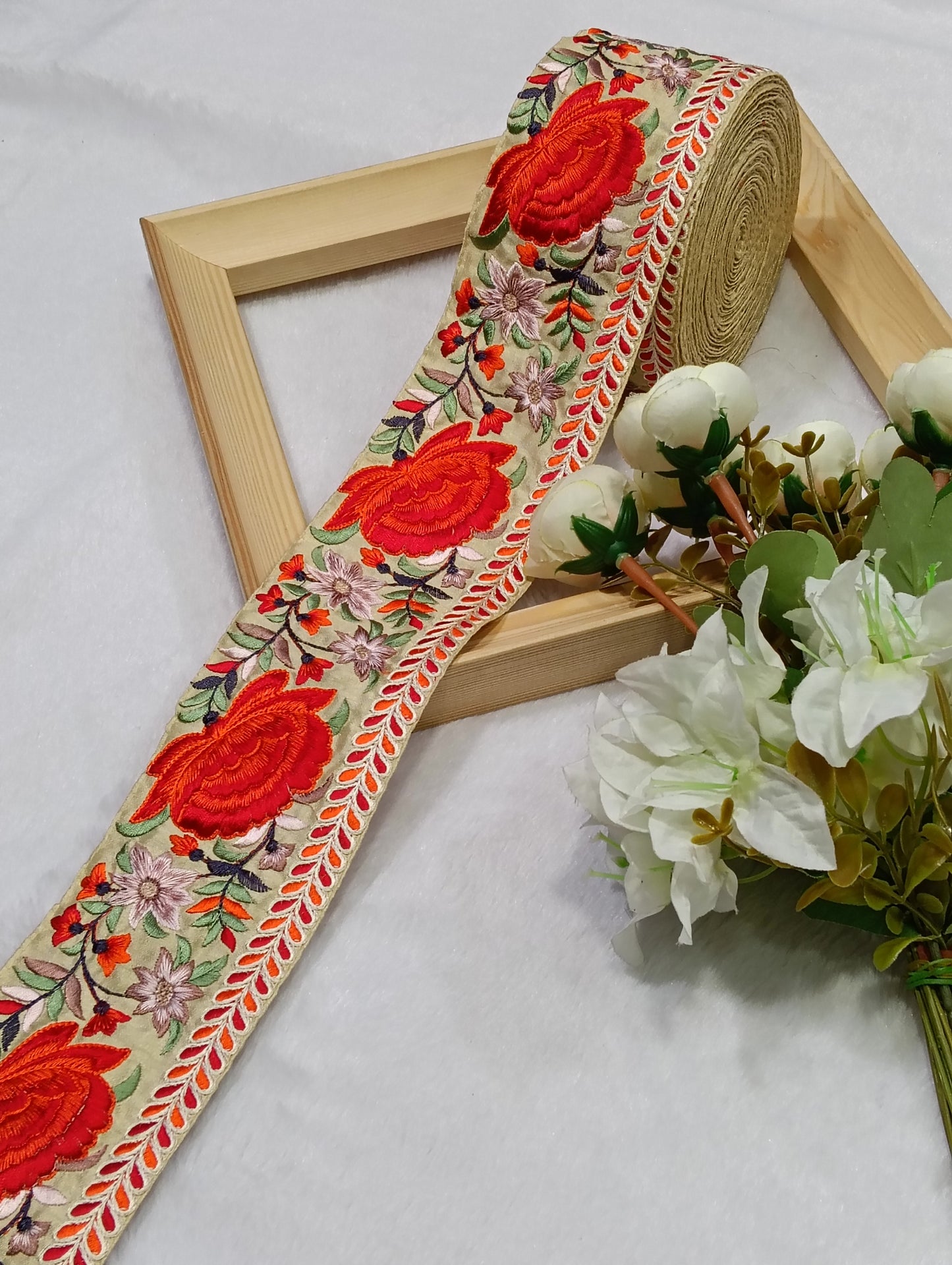 Embroidery Lace Jari Border JA14727