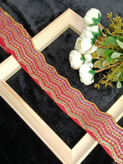 Embroidery Lace Jari Border JA8453