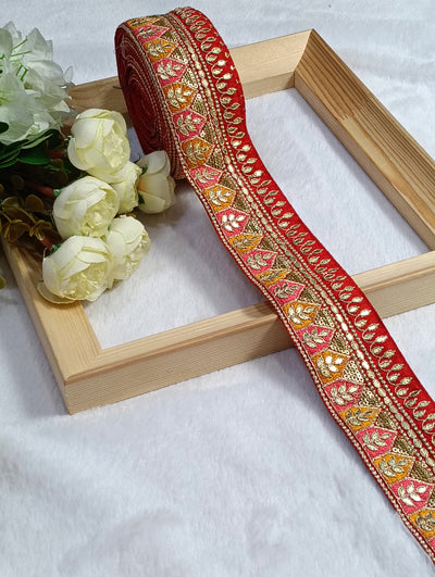 Embroidery Lace Jari Border JA14468