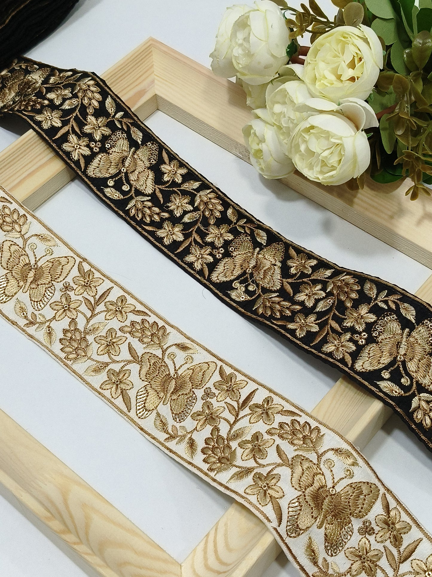 Embroidery Lace Jari Border JA14153