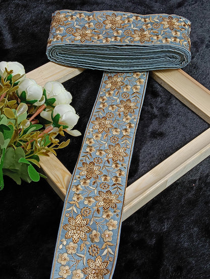 Embroidery Lace Jari Border JA14313