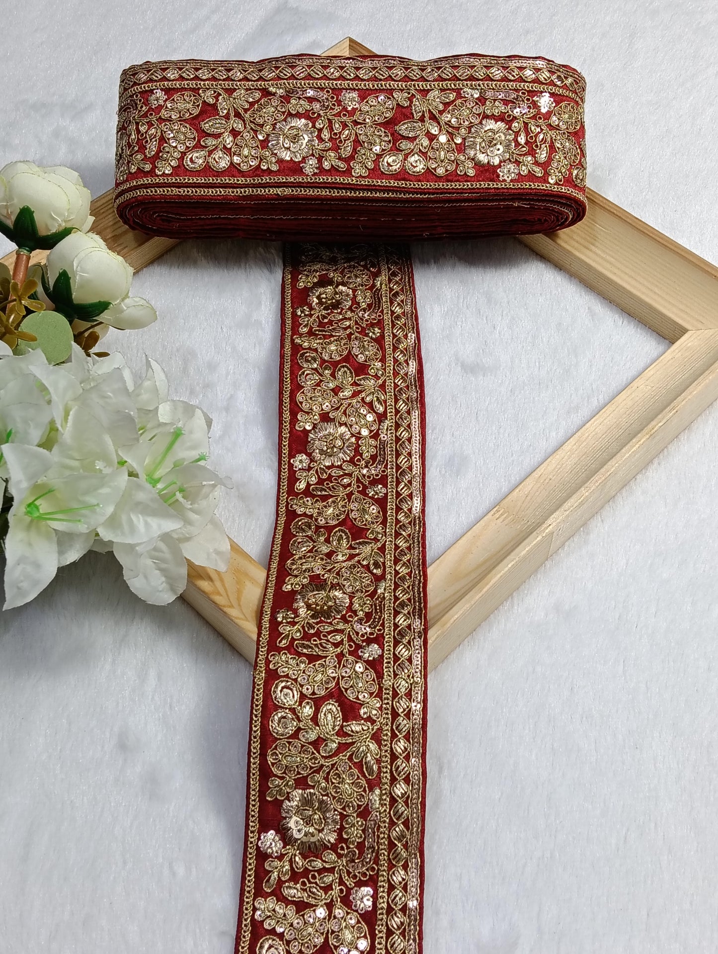 Embroidery Lace Jari Border JA14335