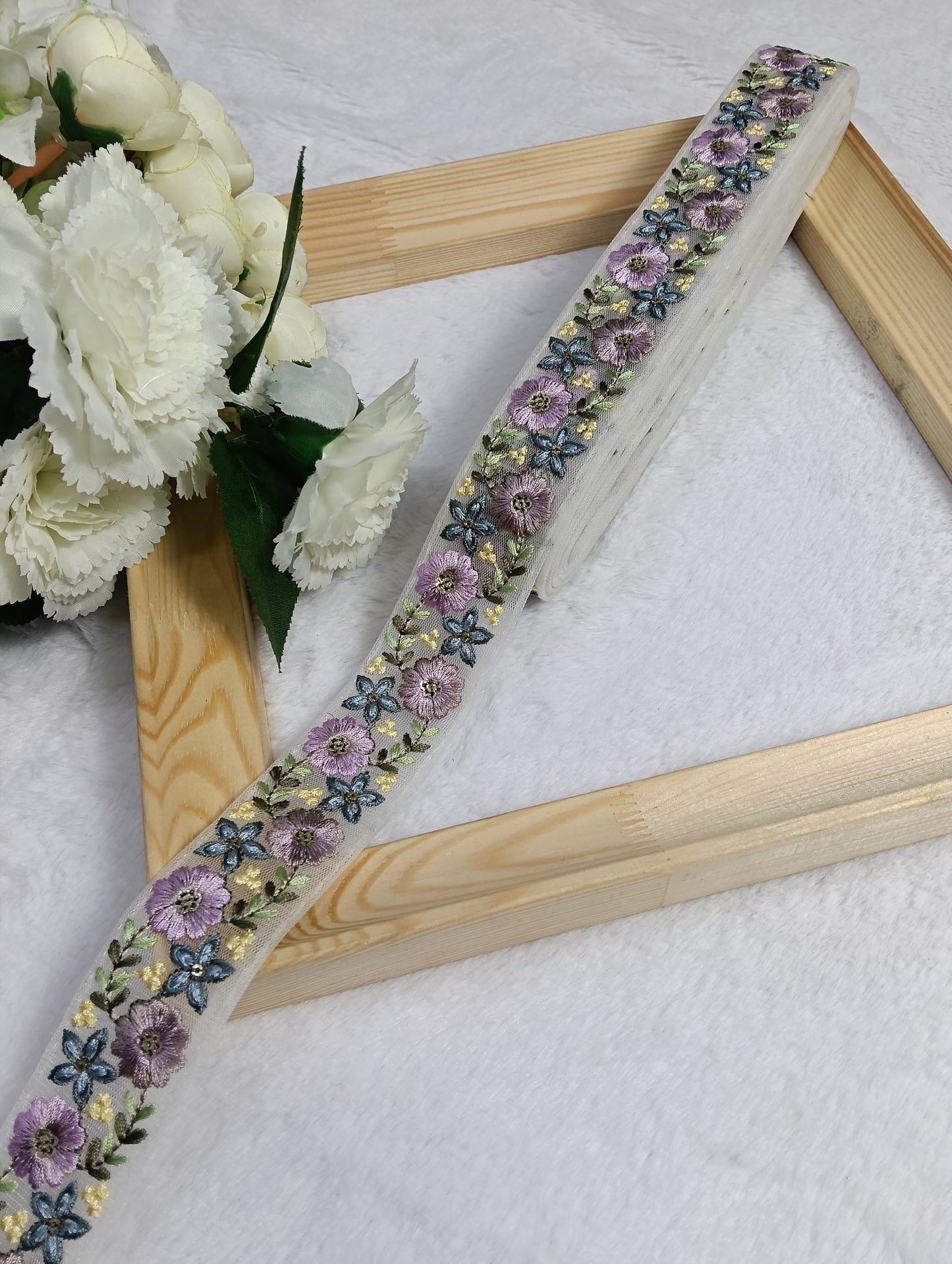 Embroidery Lace Jari Border JA14540