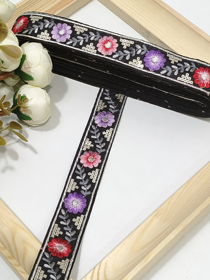 Embroidery Lace Jari Border JA14154