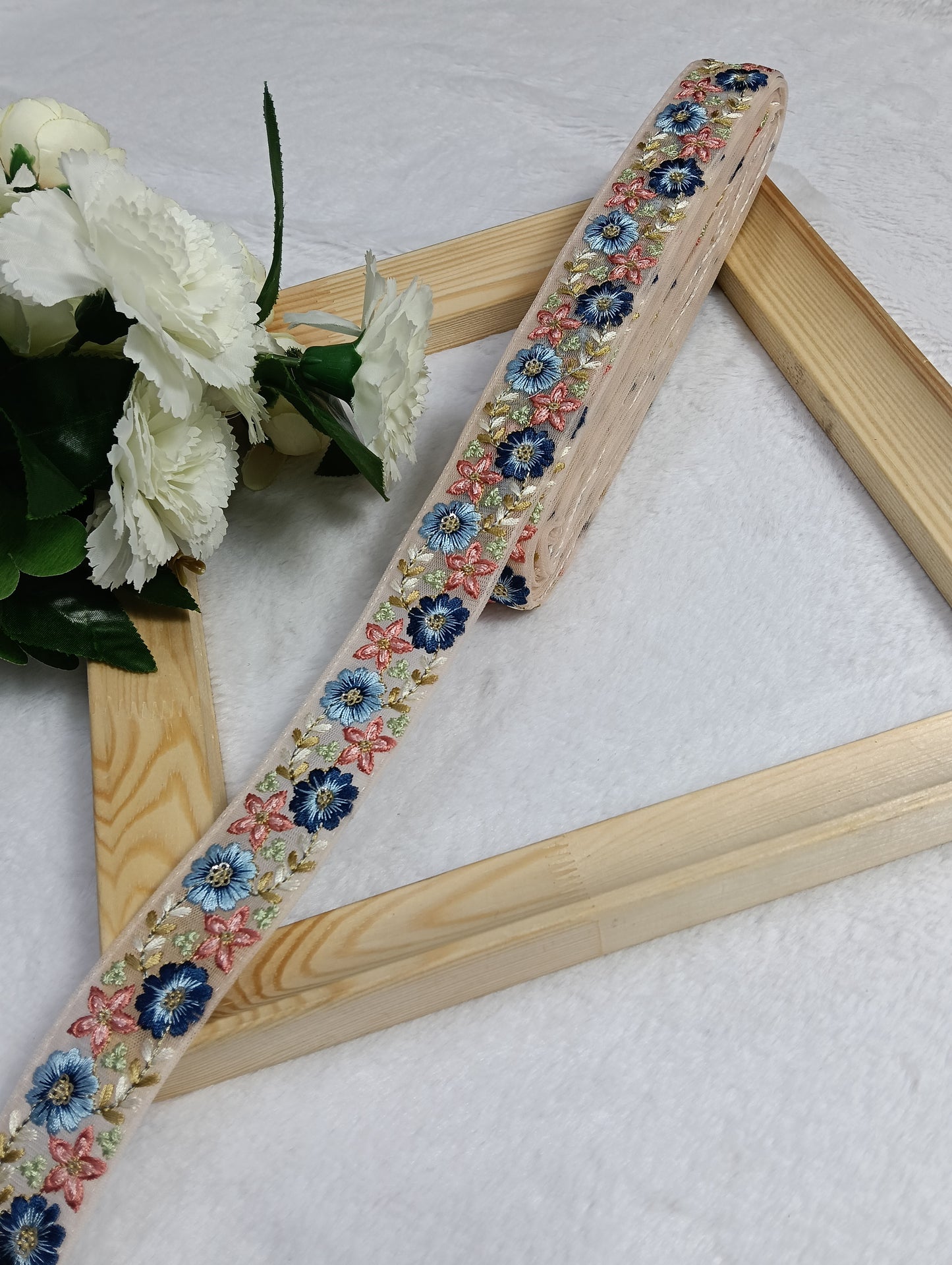 Embroidery Lace Jari Border JA14540