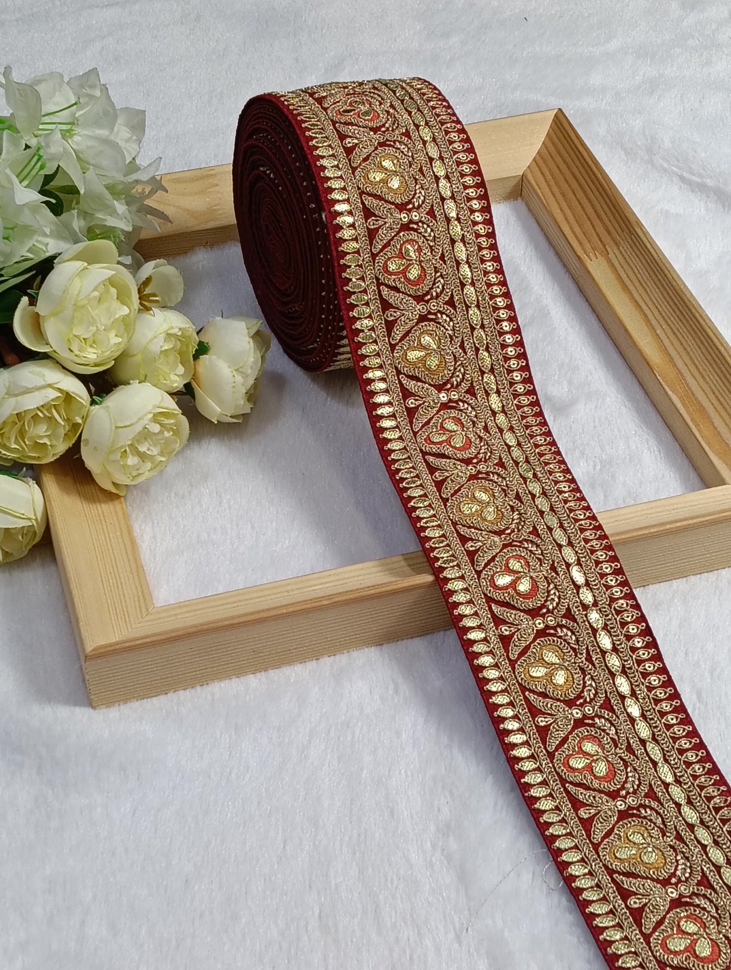 Embroidery Lace Jari Border JA14112